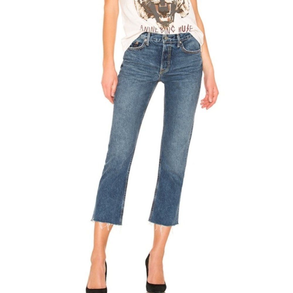 Grlfrnd tatum Mid-Rise Micro Boot Jeans 24